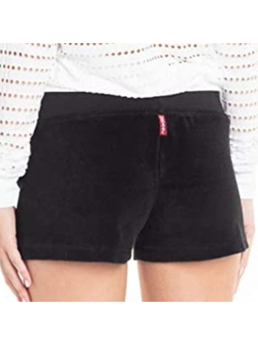 Hard Tail Black Acid Wash Terry Shorts